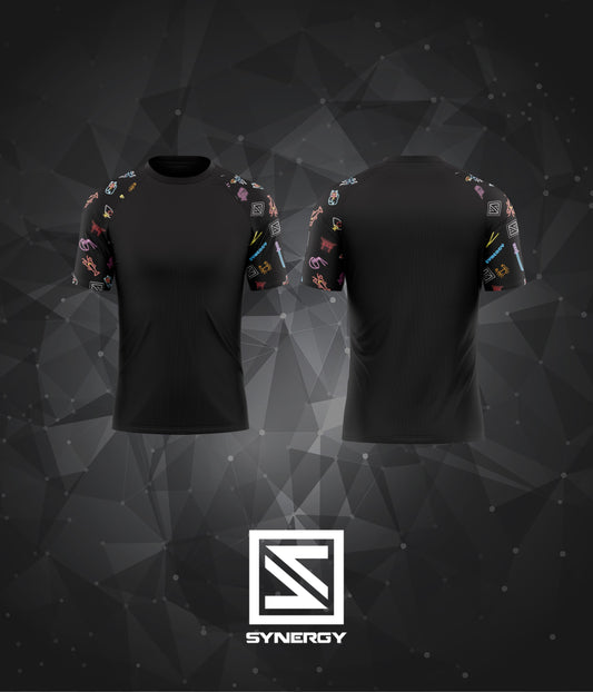 Kids Short Sleeve Rash Guard - Japan Neon
