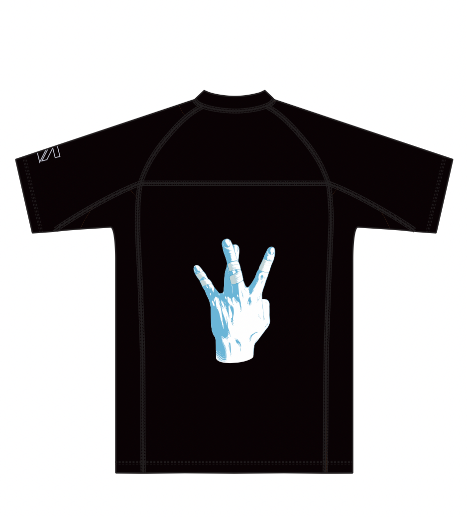 Westside BJJ Hand Sign Rash Guard - Black (PRE-ORDER)