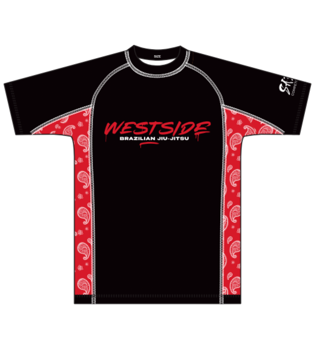 Westside Rash Guard - Red Strip