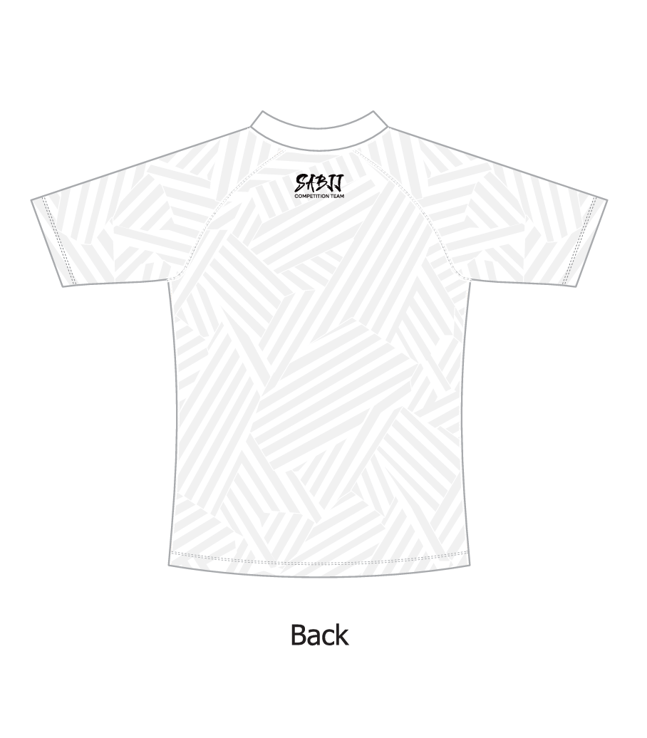 Westside Rash Guard - White Short Sleeve - Away Strip