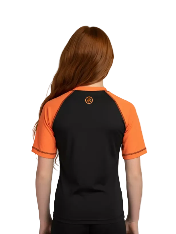 Keiko Ranked Youth Rash Guard - Orange