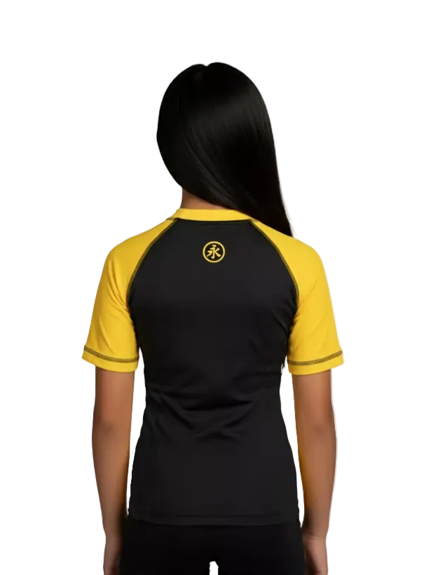 Keiko Ranked Youth Rash Guard - Yellow