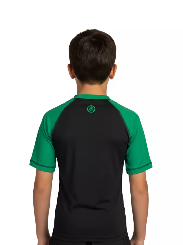 Keiko Ranked Youth Rash Guard - Green