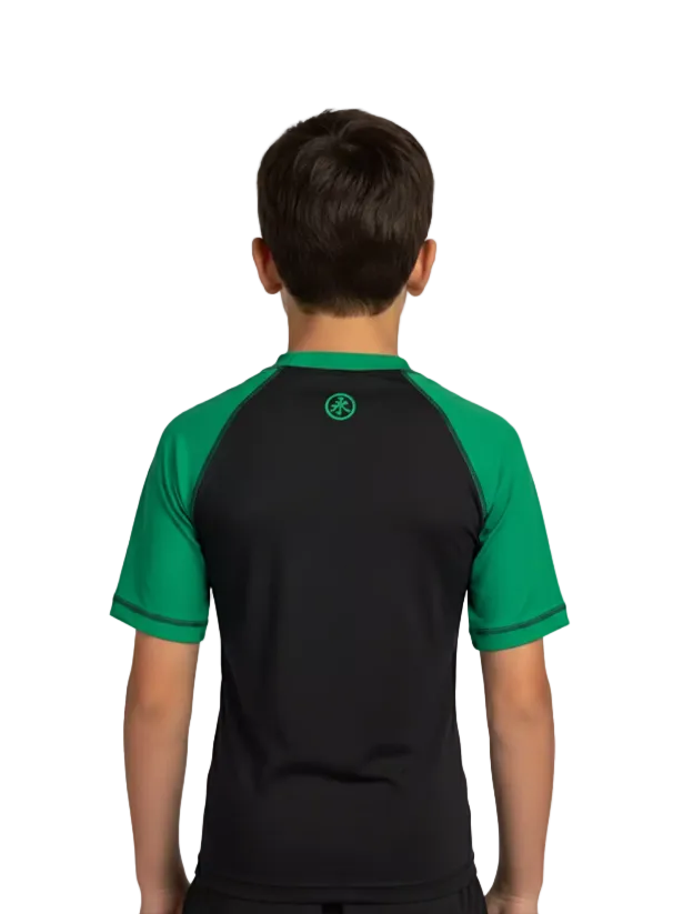 Keiko Ranked Youth Rash Guard - Green