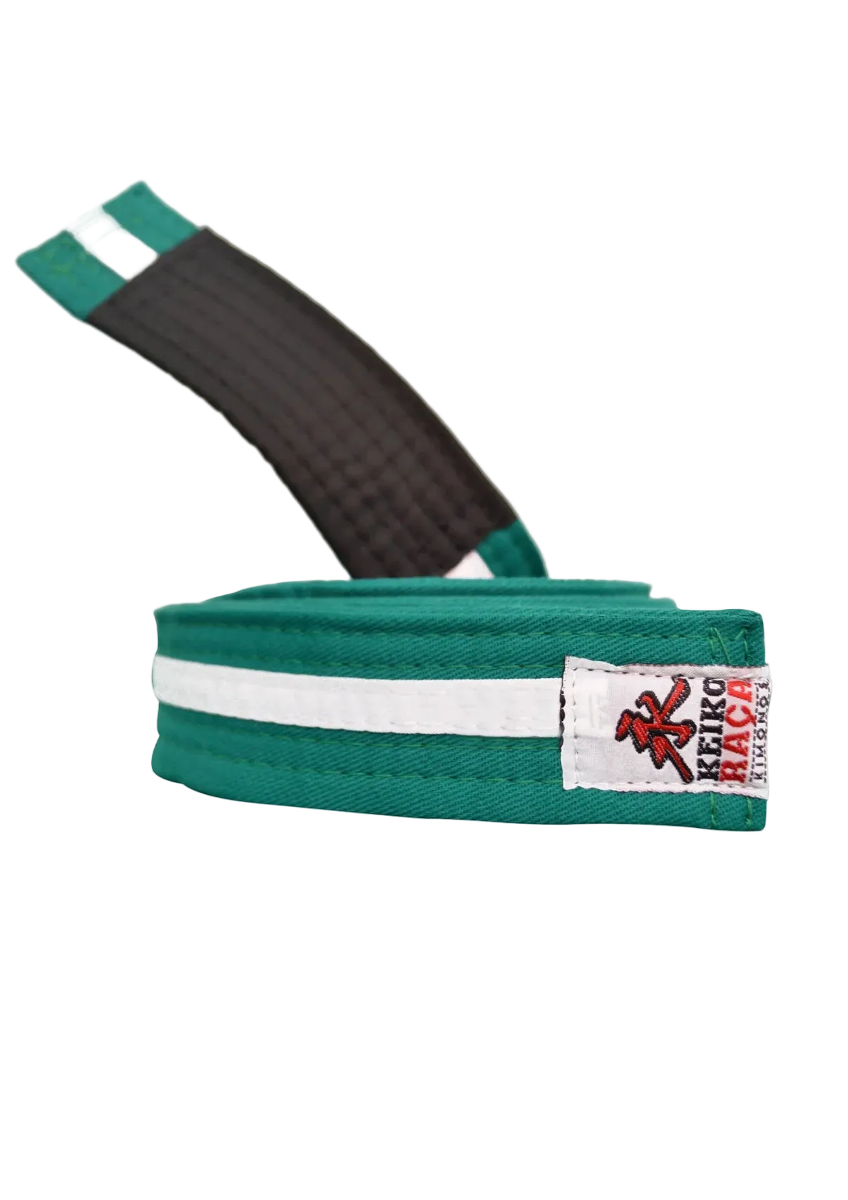 Keiko Premium BJJ Belt - Green White