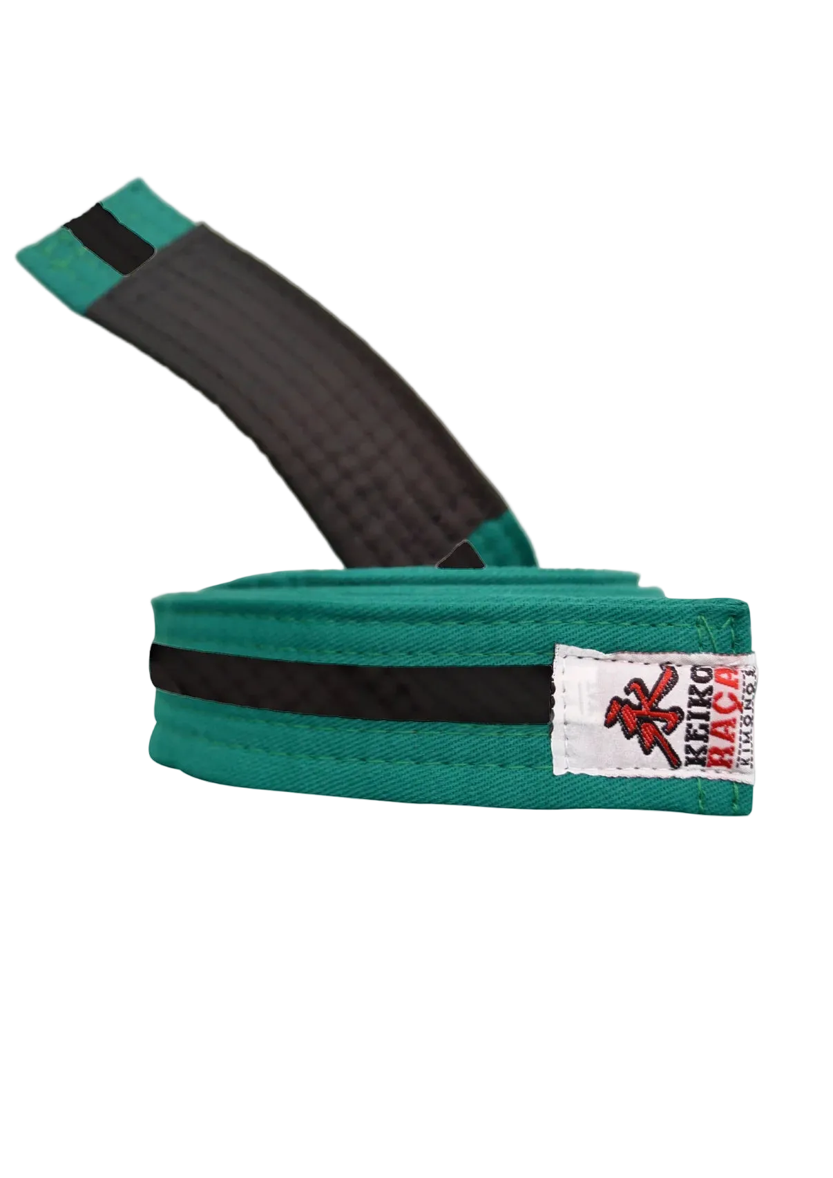 Keiko Premium BJJ Belt - Green Black