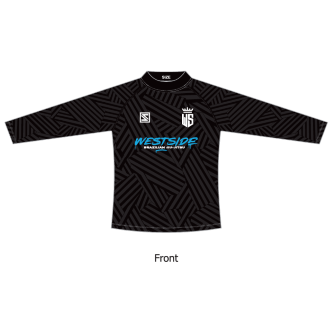 Westside Rash Guard - Black Long Sleeve - Home Strip