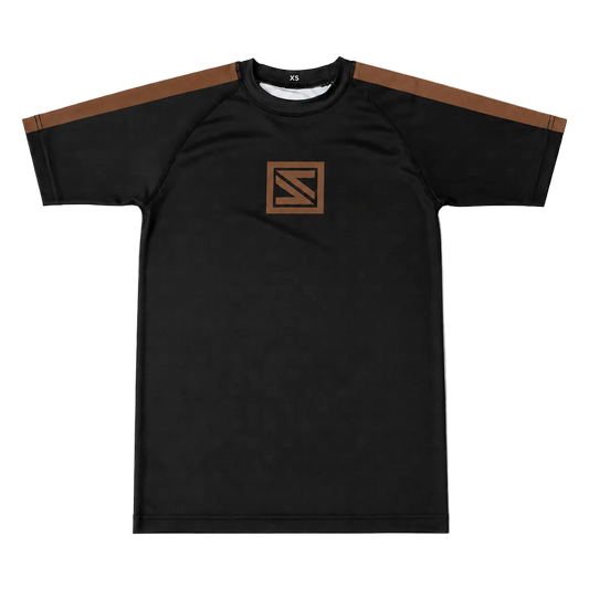 Ranked Rash Guard - Brown