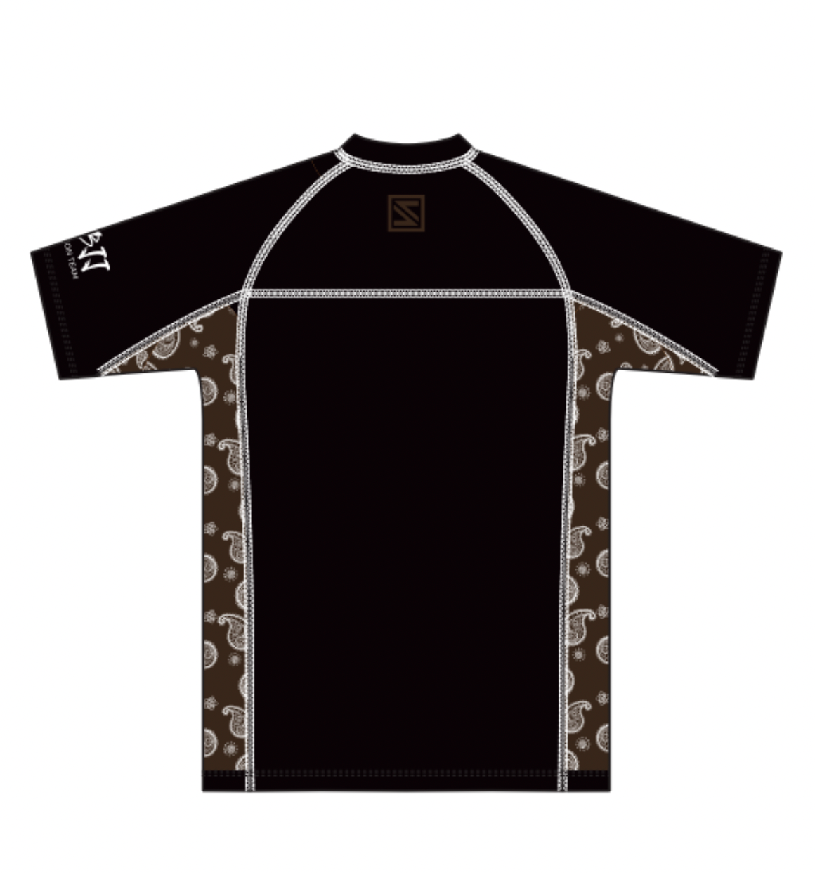 Westside Rash Guard - Brown Strip