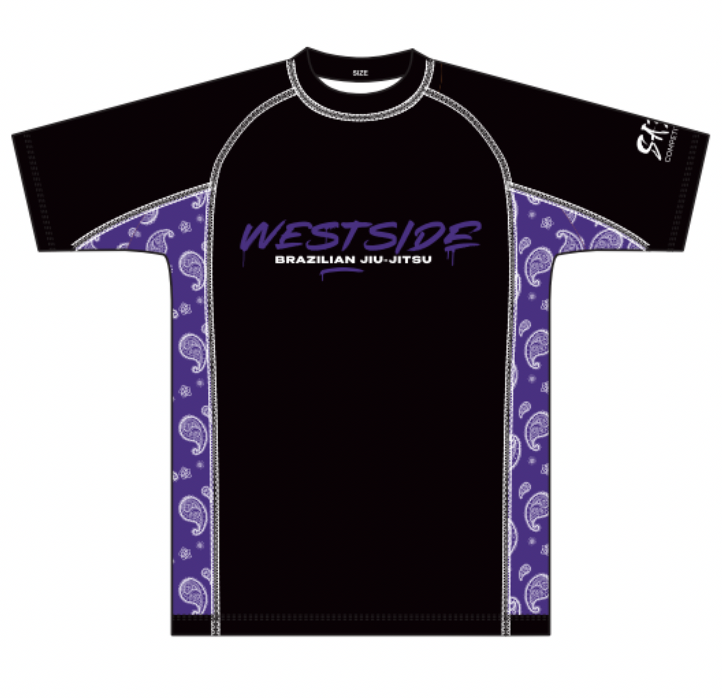 Westside Rash Guard - Purple Strip