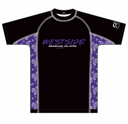 Westside Rash Guard - Purple Strip