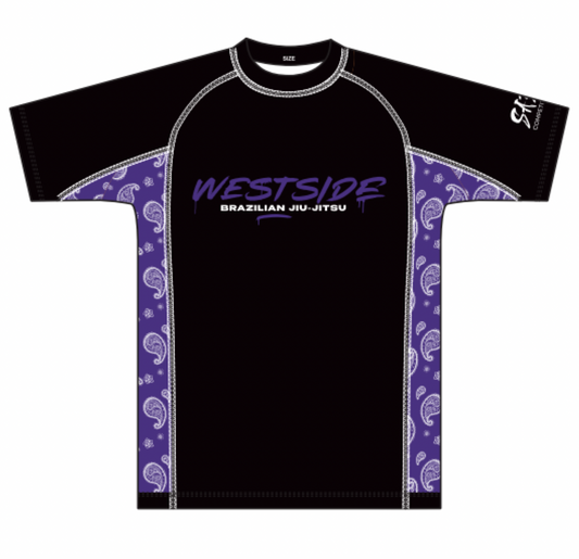 Westside Rash Guard - Purple Strip