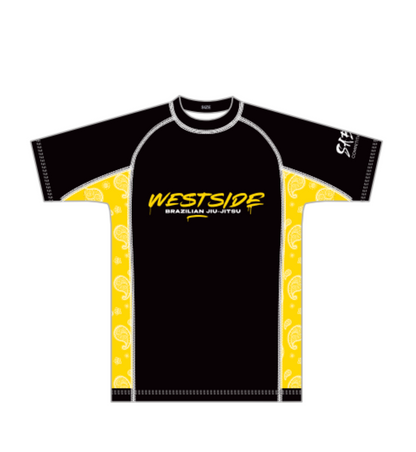 Westside Rash Guard - Yellow Strip