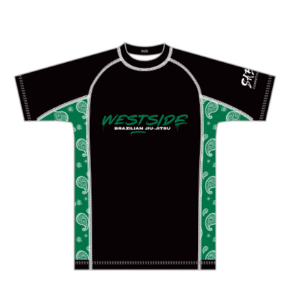 Westside Rash Guard - Green Strip