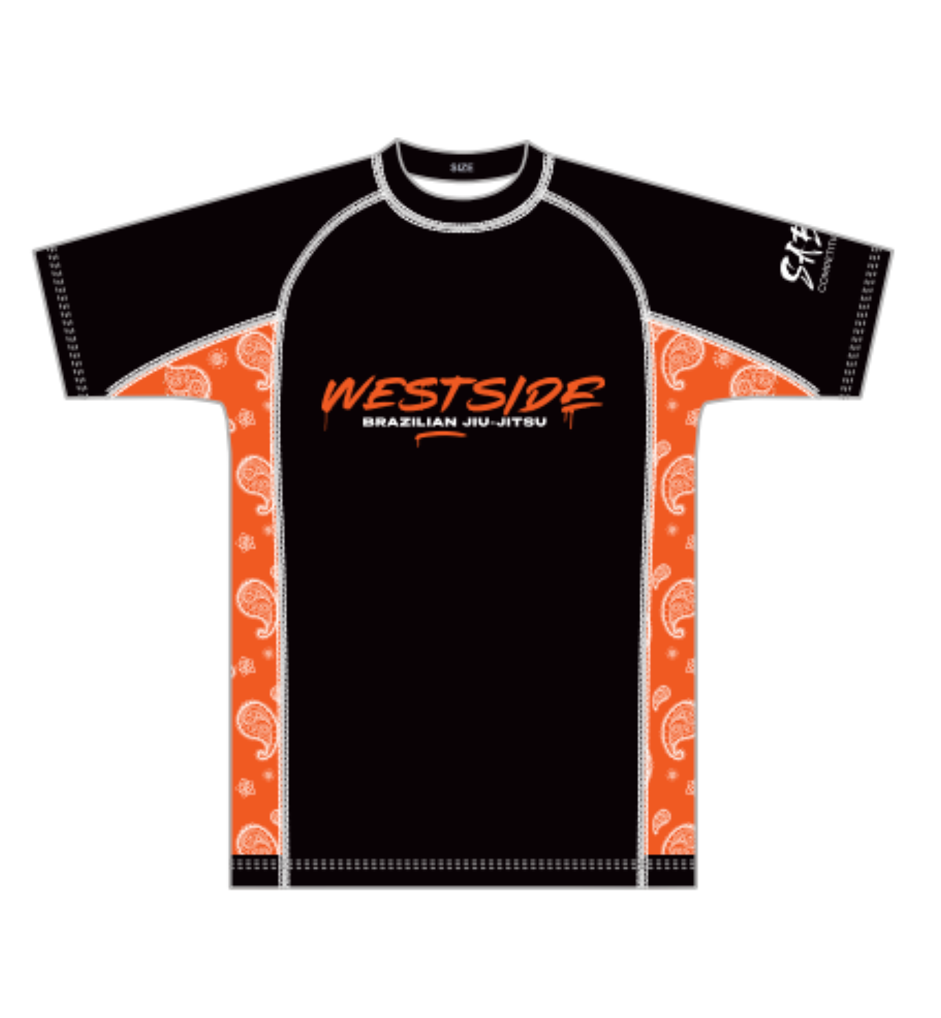 Westside Rash Guard - Orange Strip