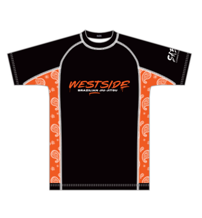 Westside Rash Guard - Orange Strip