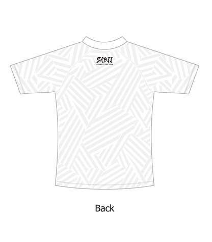 Westside Rash Guard - White Short Sleeve - Away Strip