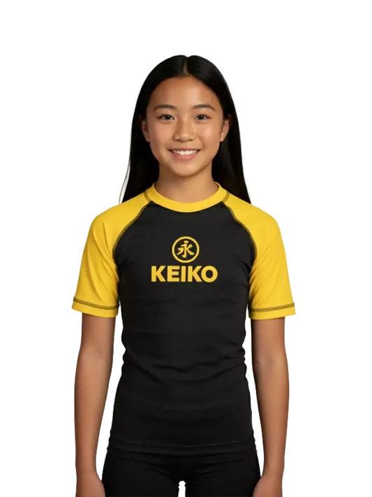 Keiko Ranked Youth Rash Guard - Yellow
