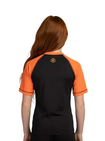 Keiko Ranked Youth Rash Guard - Orange