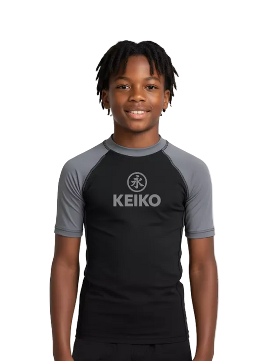 Keiko Ranked Youth Rash Guard - Grey